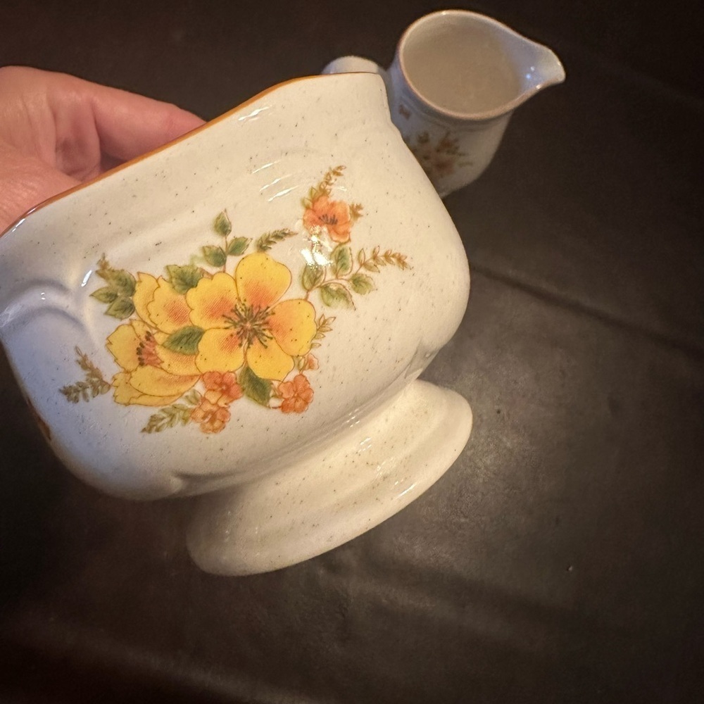 Butterfly cream & sugar set - Picture 6 of 6